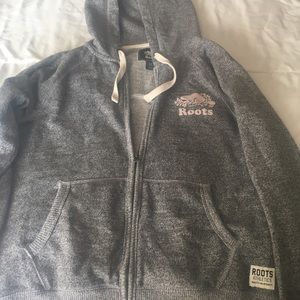 Roots zippered hoodie